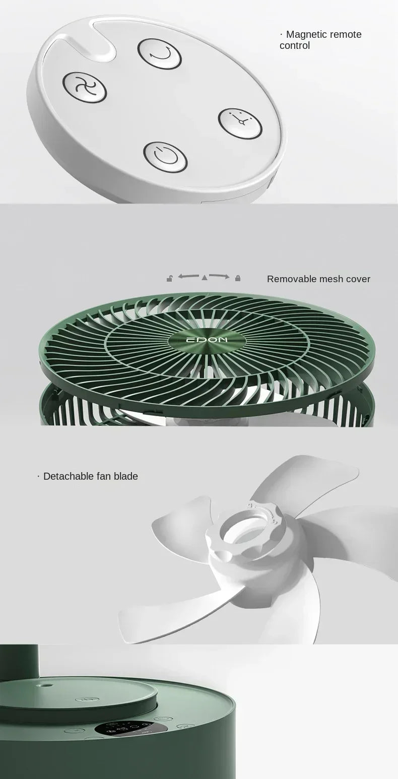 36V/110V/220V  Small Home Appliance Suspended Floor Fan with Powerful Airflow and Adjustable Height C