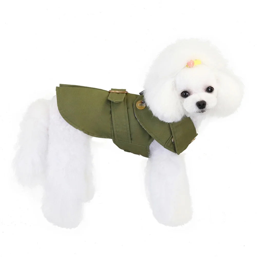 British Style Pets Dog Clothes Warm Thicken Pet Jacket Costumes Winter Dog Coat for Small Dogs Christmas Pet Puppy Cat Clothing