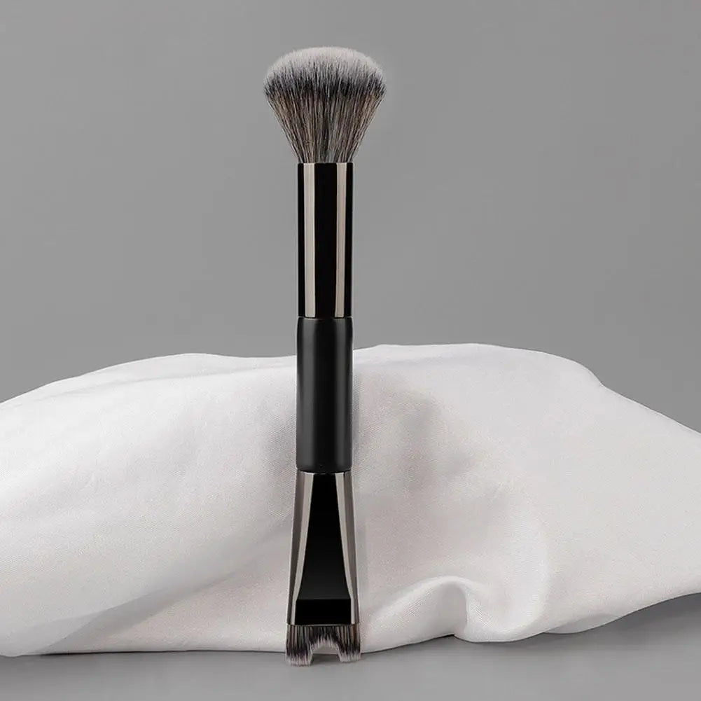 2 in 1 Dual-Ended Nose Contour U-Shaped Makeup Brush Makeup Brushes Foundation Loose Powder Blending Blush Brush Makeup Tool