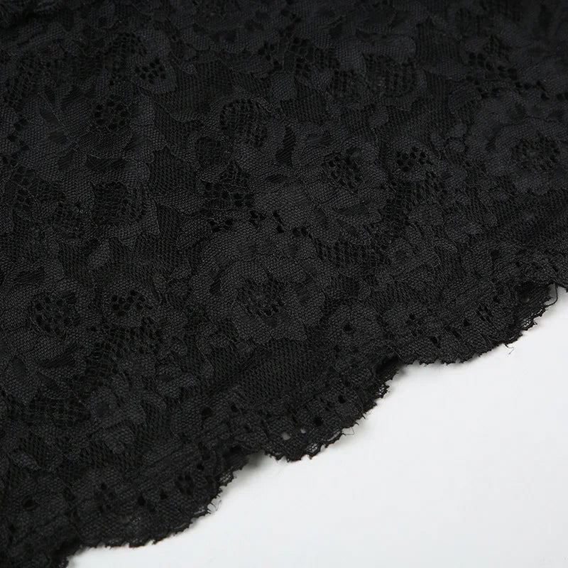 Shestyle Lace Transparent Mini Dress Sexy Women Wrapping Spaghetti Embroidery Flower Sheath Nightwear Club Mesh Wave Fantacy