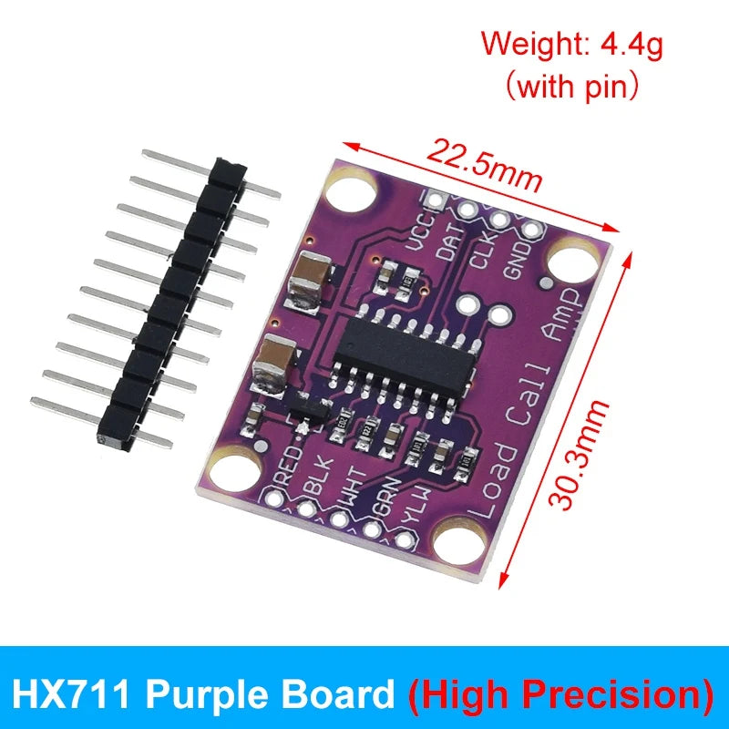 TZT Load Cell 1KG 5KG 10KG 20KG HX711 AD Module Weight Sensor Electronic Scale Aluminum Alloy Weighing Pressure Sensor