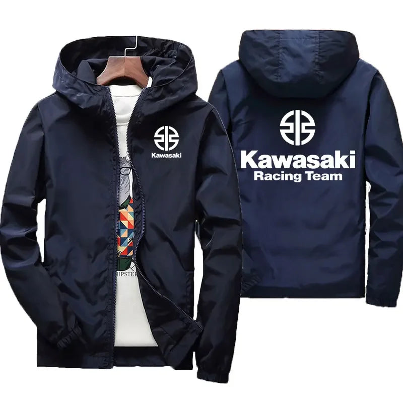 Kawasaki Logo Motorcycle Racing Team Men Jacket Coat Spring Autumn Women Jackets Clothes 2025 New Fashion Couple Clothing Coats