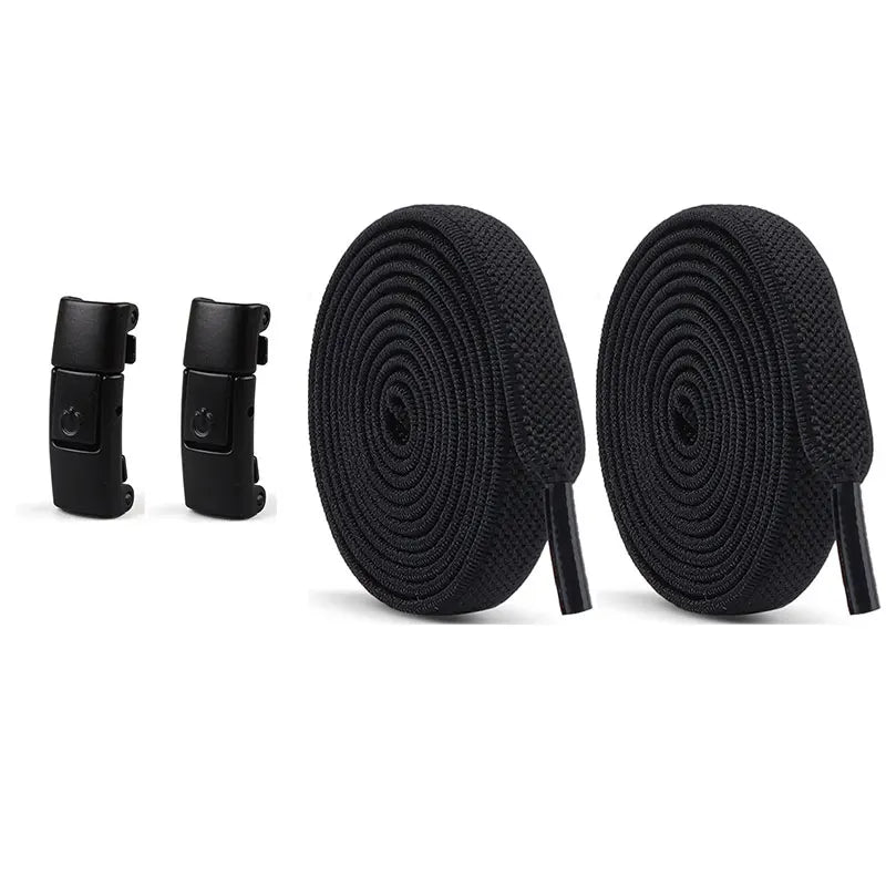 No Tie Shoe Laces Press Lock Shoelaces Without Ties Elastic Laces Locking Without Detachment 8mm Widened Flat Shoelace for Shoes