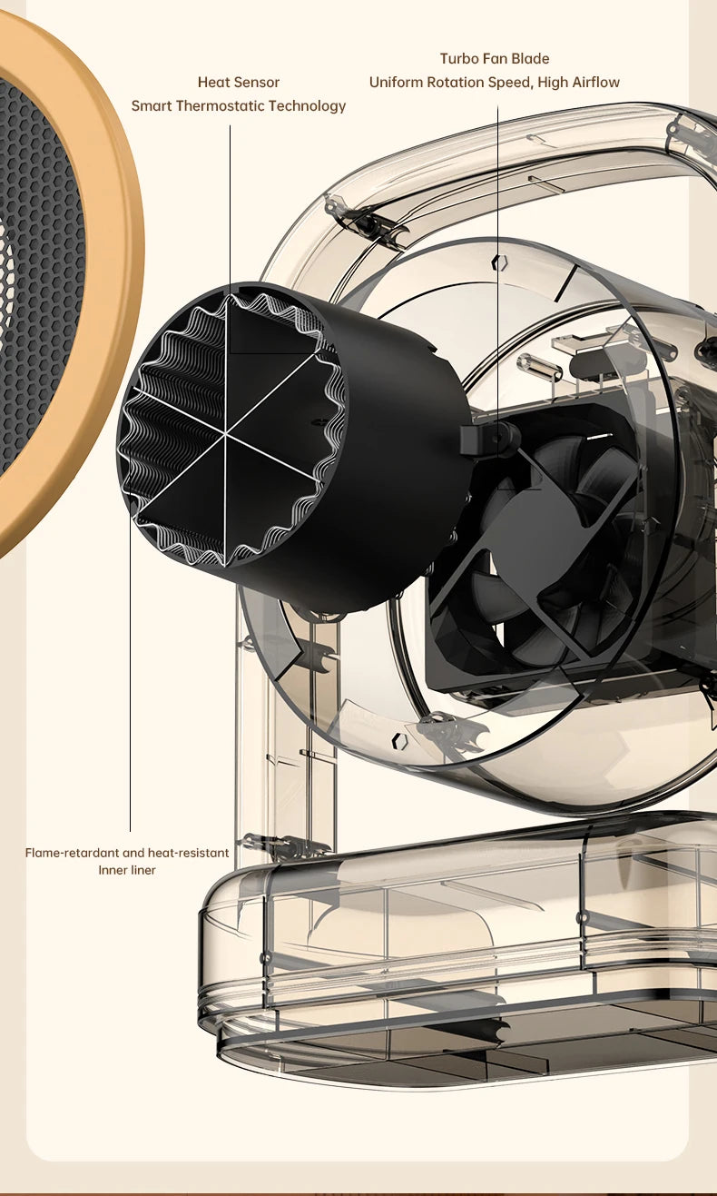 Desktop Heater Electric Heater Hot Air Blower Portable Heater Mini Energy Saving for Office Room Dormitory Home Appliance Warmer