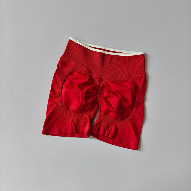 Gym Shorts Women Fitness Sports Biker High Waisted Shorts Running Yoga Shorts Workout Scrunch Butt Seamless Workout Tight