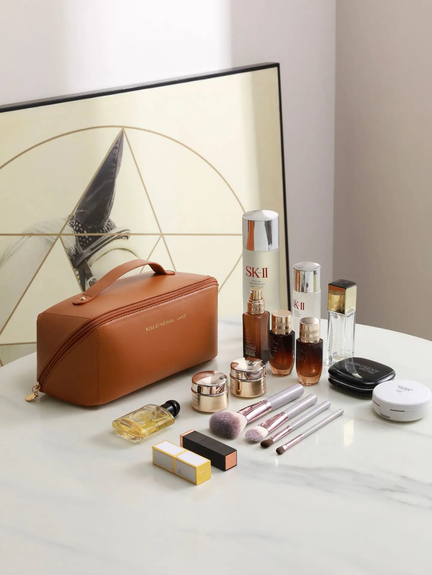 1/2Pcs Cosmetics Storage Kit Large Capacity Travel Toiletry Bag Makeup Bag Ins Advanced Sense Portable Cosmetic Storage Bag