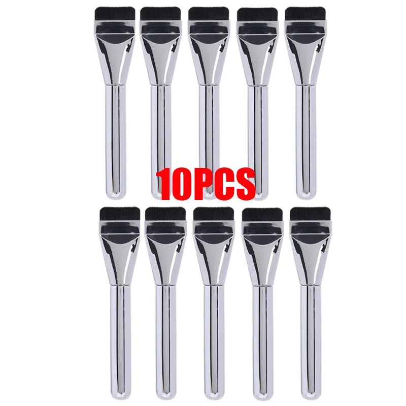 Ultra Thin Foundation Makeup Brushes 20PCS Soft Lightweight and Flat Face Contouring Shadow Brush Blending Mask Cosmetic Tools