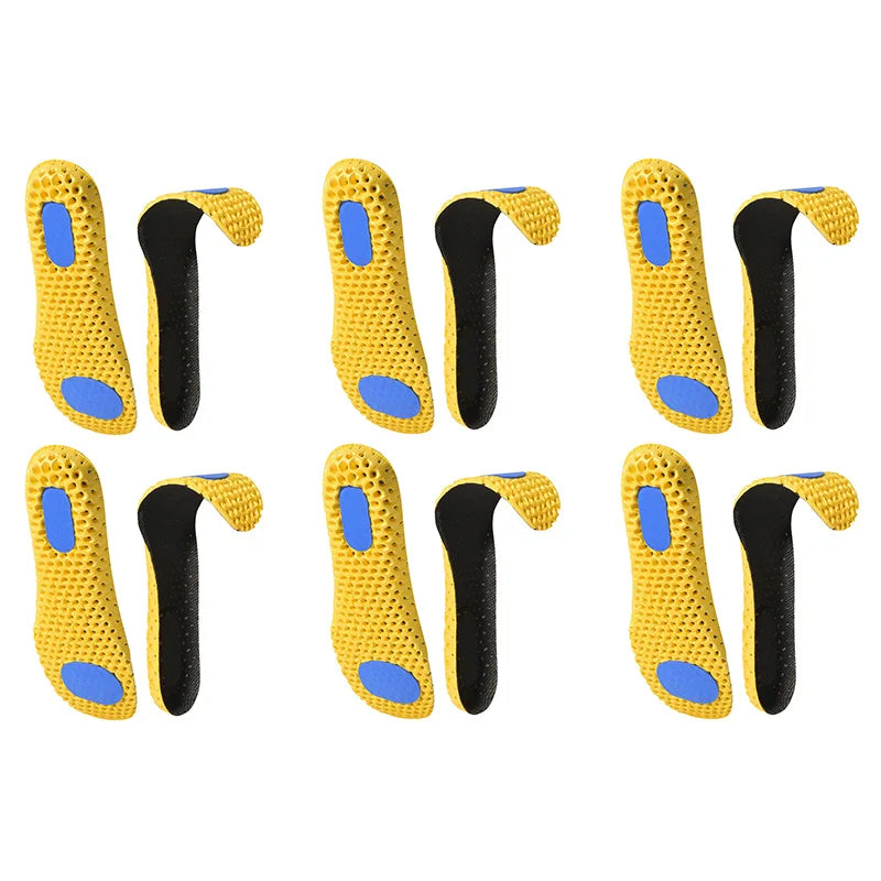 3Pairs/6Pairs Memory Foam Insoles For Shoes Sole Mesh Deodorant Breathable Cushion Running Insoles For Feet