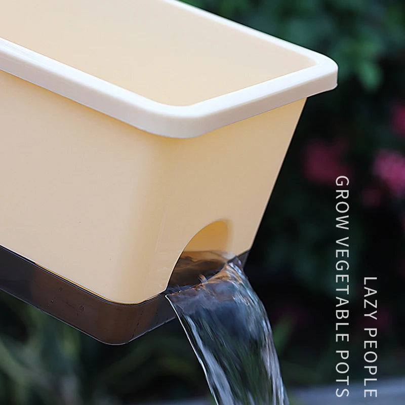Second Generation Thickened Hollen Pot Self-priming Water Breathable Rectangular Vegetable Pots Home Garden Balcony Planting Box