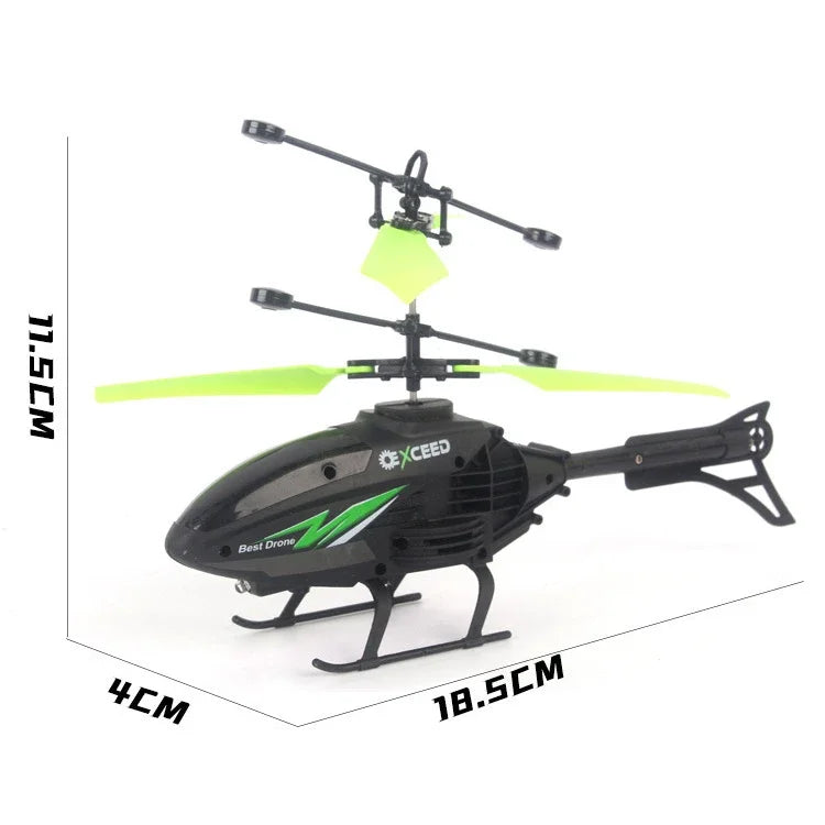 Watch Wrist Hand Controlled Induction Aircraft Impact Resistant Helicopter with Lighting Rechargeable Mini RC Drone