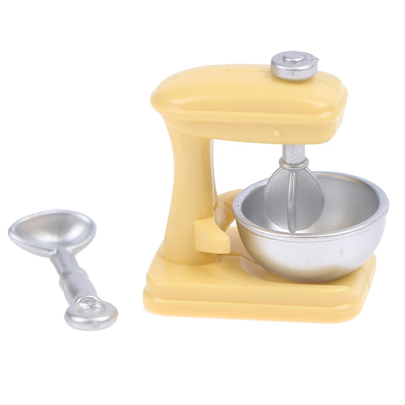 1/12 Miniature Doll House Simulation Mini Mixer Miniature Toy Model Kitchen Appliance Decoration