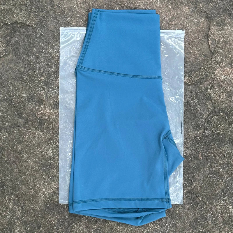 Women Sports Biker Shorts Women Naked Feeling High Waist Yoga Shorts Push Up Fitness Leggings Tummy Control Yoga Slim Shorts