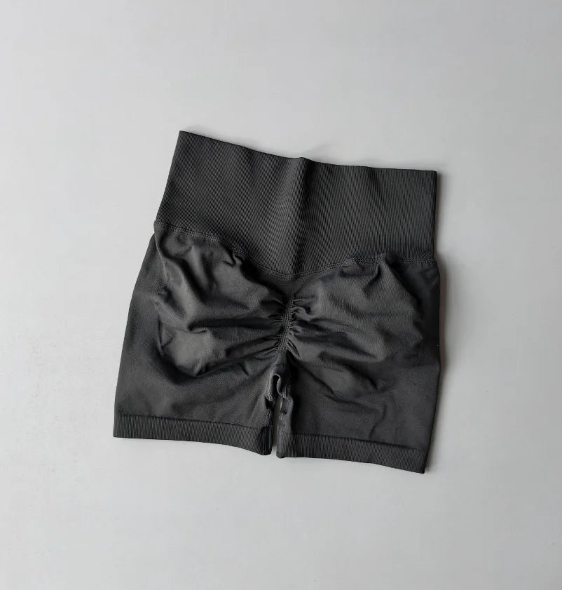 Peach Hip Lifting Sports Shorts Women High Waist and Waist Tightening Slimming Running Hip Speed Drying Three Point Tight Pants