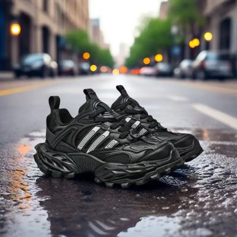 STRONGSHEN Men Running Shoes Ourdoor Jogging Trekking Sneakers Lace Up Mesh Athletic Shoes Comfortable Light Soft Sport Shose