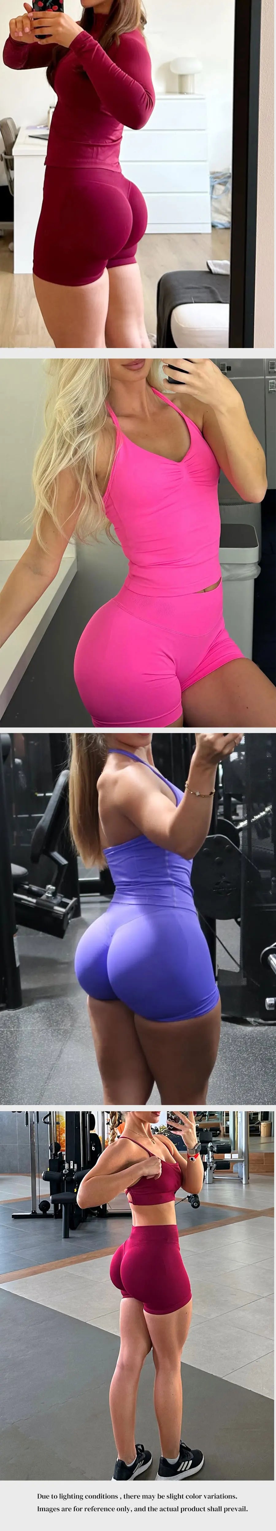 Gym Woman Shorts High Waist Yoga Shorts Seamless Shorts Scrunch Bum Gym Clothes Woman Booty Stretch Running Shorts