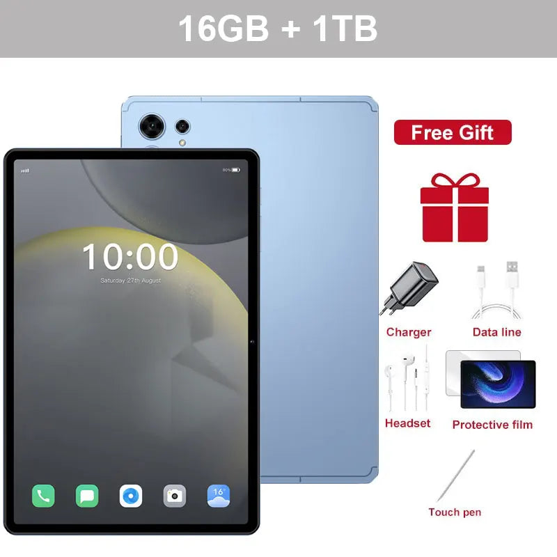 Global Edition New Original Pad 7s pro Tablets 10.1"  Android 15 Tablet PC 22GB+2TB 10000mAh 5G Dual SIM WiFi Kids Tablet Tab