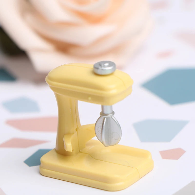 1/12 Miniature Doll House Simulation Mini Mixer Miniature Toy Model Kitchen Appliance Decoration