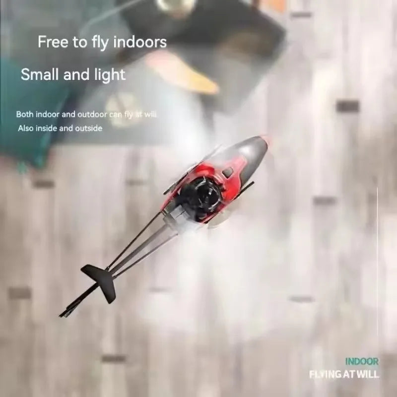 Rechargeable Mini RC 2 Channel Drone Remote Safe Fall-resistant RC Helicopters Drone Children Toys