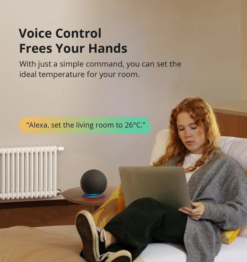 SONOFF TRVZB Zigbee Thermostatic Radiator Valve Smart Home Heating Froest Protection Remote Group Control via eWeLink Alexa