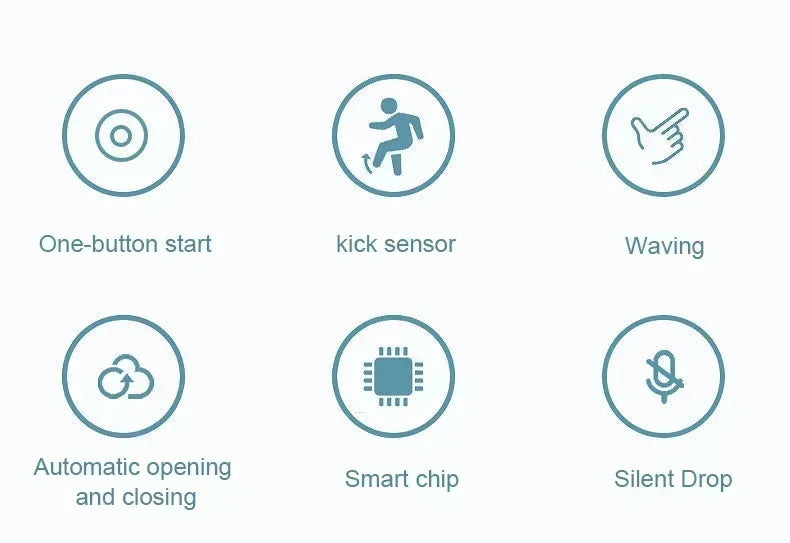 13L Household Kitchen Living Room Bathroom Intelligent Sensor Touchless Open Lid Trash Can