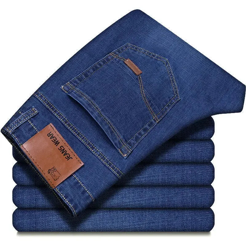 men's denim pants man business jeans for man straight man jeans blue black jeans for man large size jeans for man male