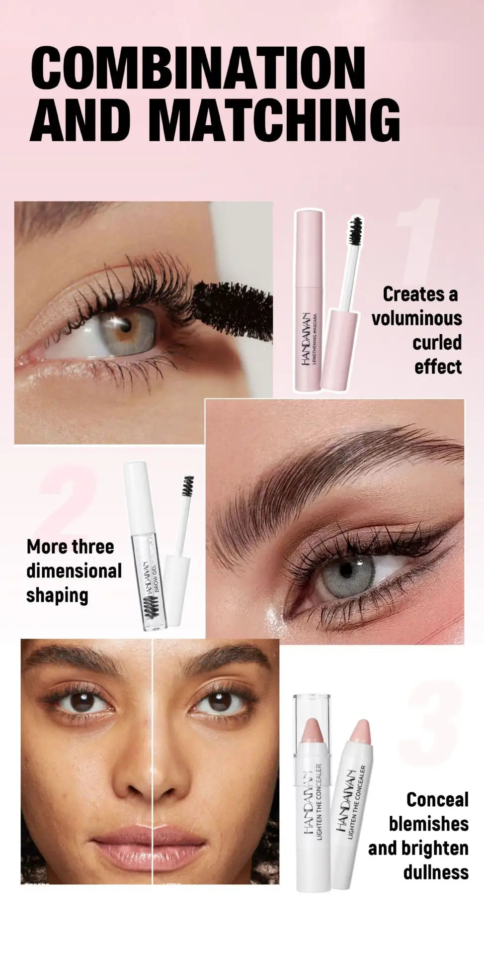 Professional Makeup Kit 11 Pieces Eyeshadow Contour Blusher Set Waterproof Highly Pigmented Smudge Proof Face Cosmetics Collecti