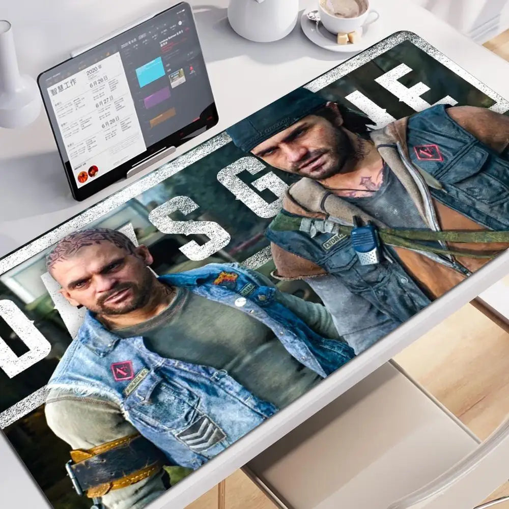 Days Gone Large Mouse Pad Pads Game Xxl Gaming Mousepad Gamer Keyboard Mause Accessories Desk Protector Mat Mats Pc Mice Office