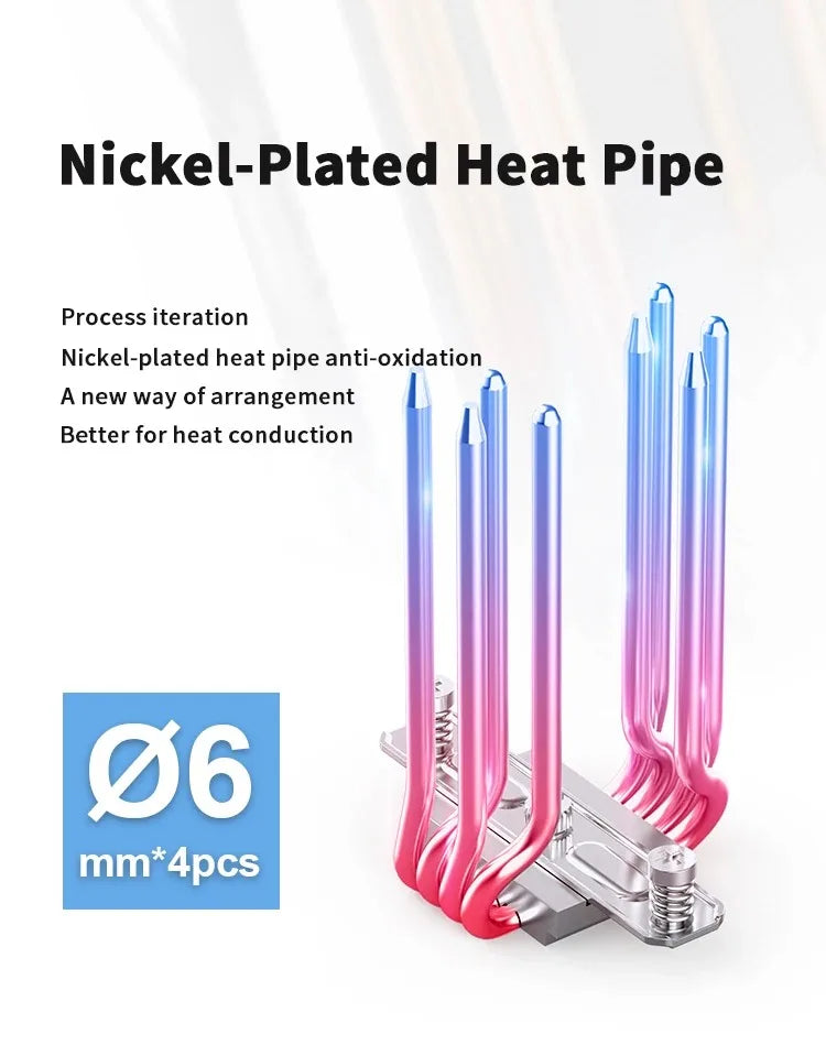 JONSBO-PWM Ventilador CPU, 4 Heat Pipe, CPU Cooler, Refrigerador de ar para Intel LGA1700, 1200, 115X, AMD, AM4, AM5,CR-1400 EVO