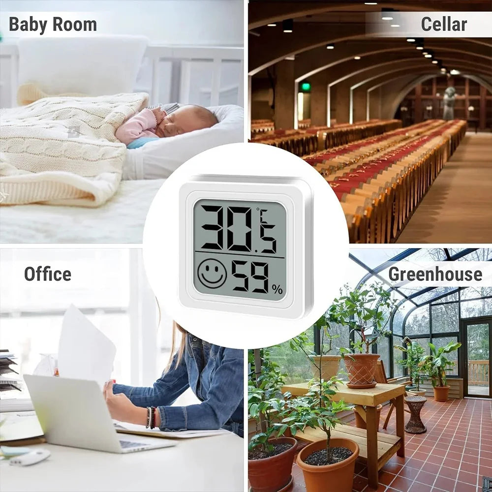 Household Digital Thermometer Hygrometer Indoor Room Home Hygrometer Temperature Humidity Meter Sensor Gauge Weather Station