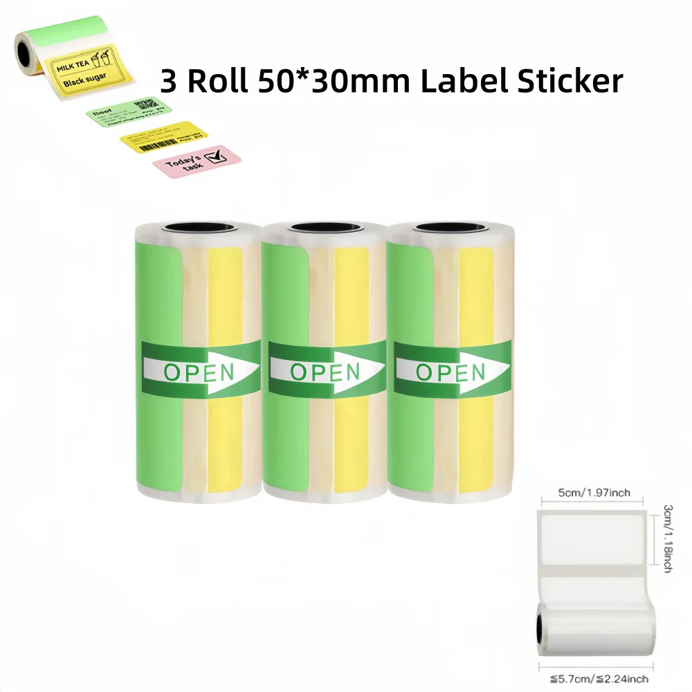 New D5 Label Printer Inkless Thermal Label Maker 12-57mm Paper Adjustable Sticker Pocket Mini Printer for photo