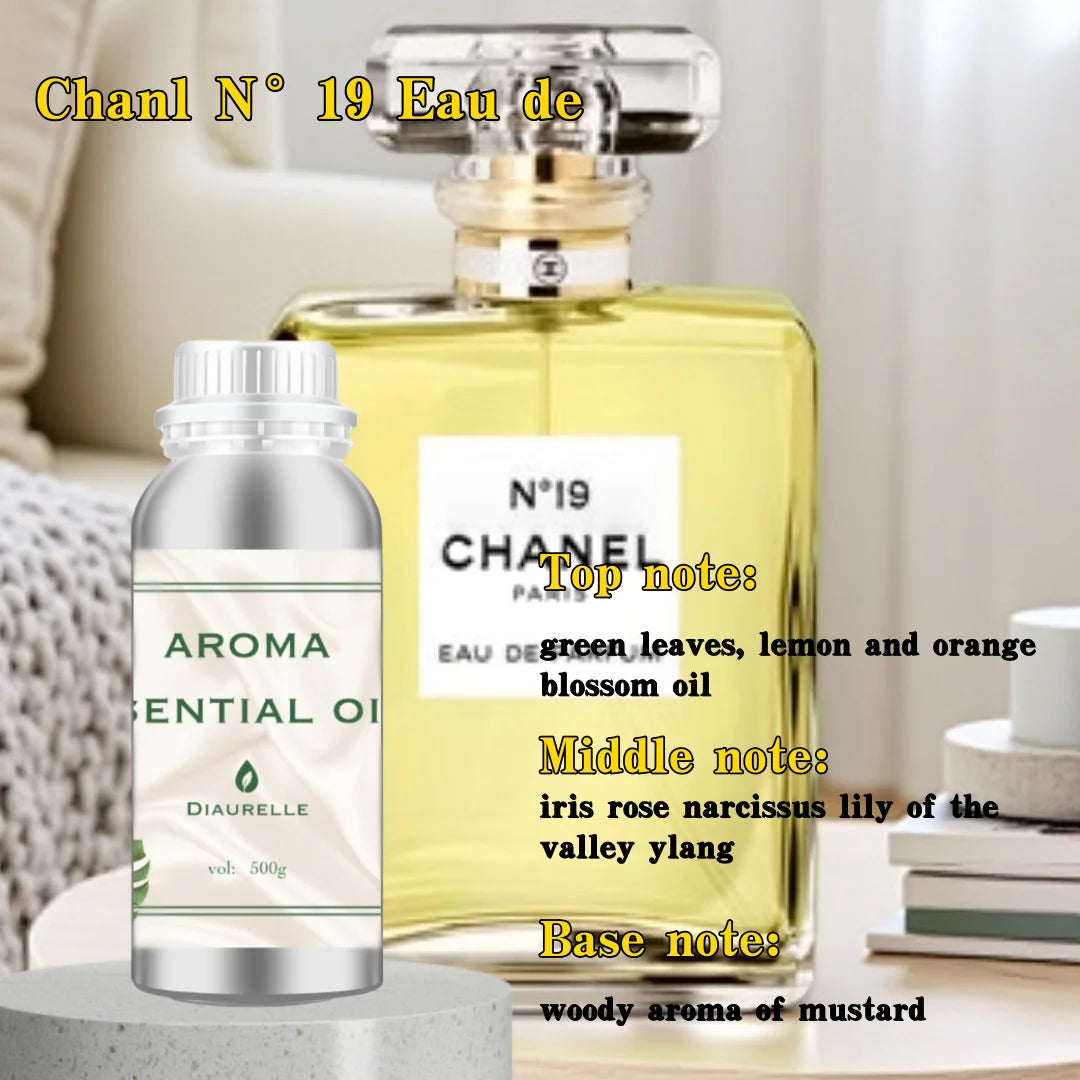 Aroma Diffuser Perfume Fragrance Oil Pure Scented Air Freshener Scent Diffusers Diaurelle 500ML Essential Oil Diffuser Natural