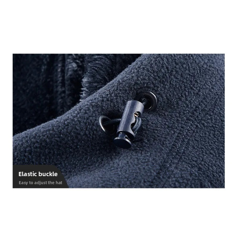 Winter New Fashion Trend Retro Sports Thick Warm Lamb Wool Jacket Men's Casual Loose Comfortable High-Quality Plus Size Jacket