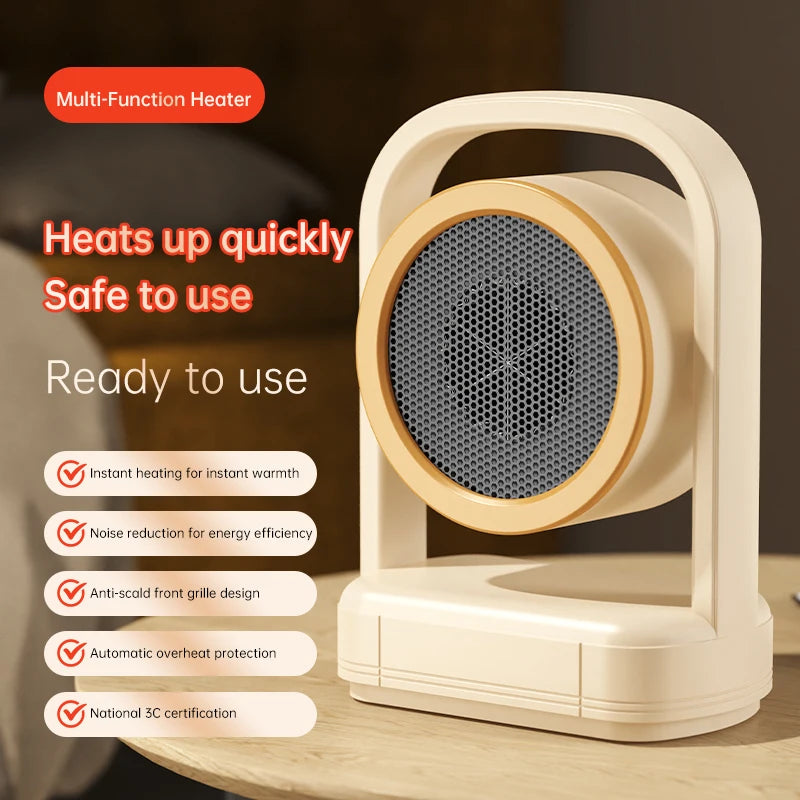 Desktop Heater Electric Heater Hot Air Blower Portable Heater Mini Energy Saving for Office Room Dormitory Home Appliance Warmer