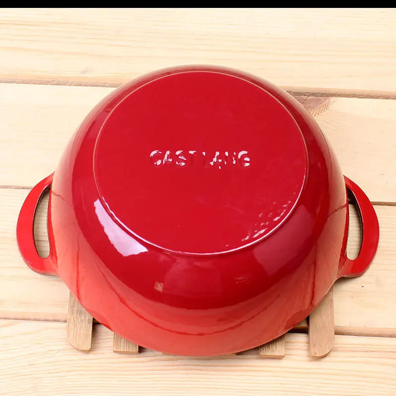 Cast iron enamel pot, internet famous small blue pot, helmet, ingot pot, soup pot, stew pot, enamel pot