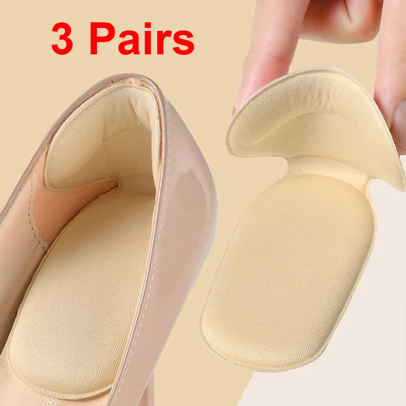 3/6Pairs Heel Pad With Insoles Attached To The Heel, Memory Foam Insoles High Heels, Anti-Wear Shoe Heel Pads