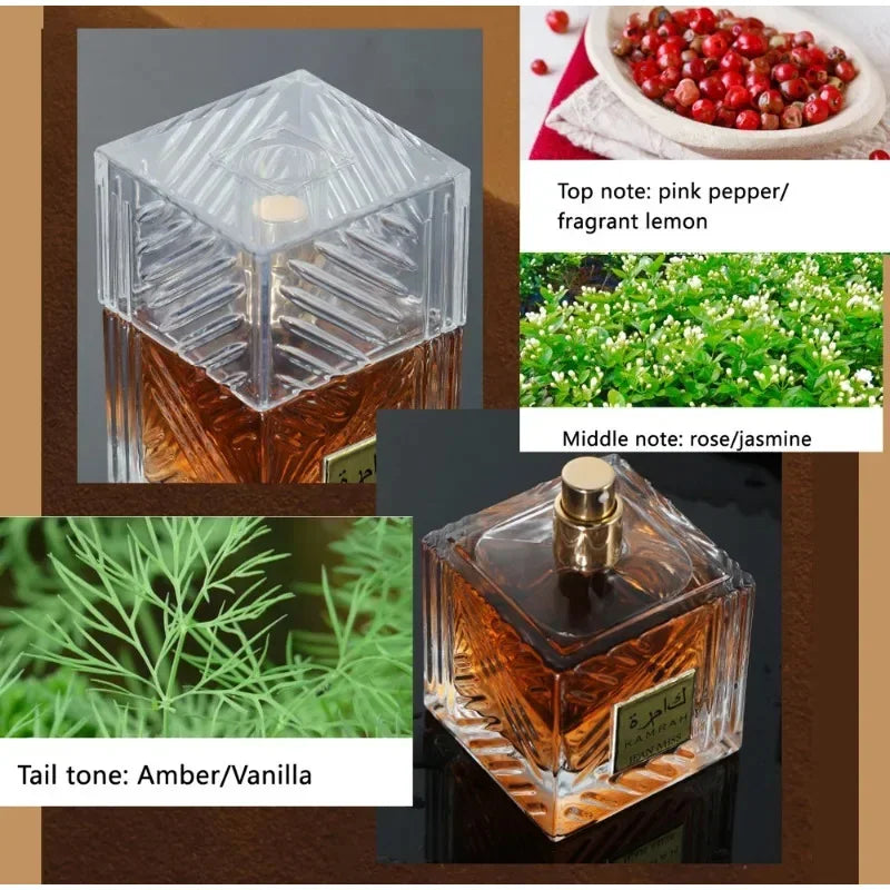 Brand New Men's Perfume Arab Neutral Lasting Fresh Gentleman Charming Romantic Pheromone Fragrance Wood Cologne Perfume 100ml