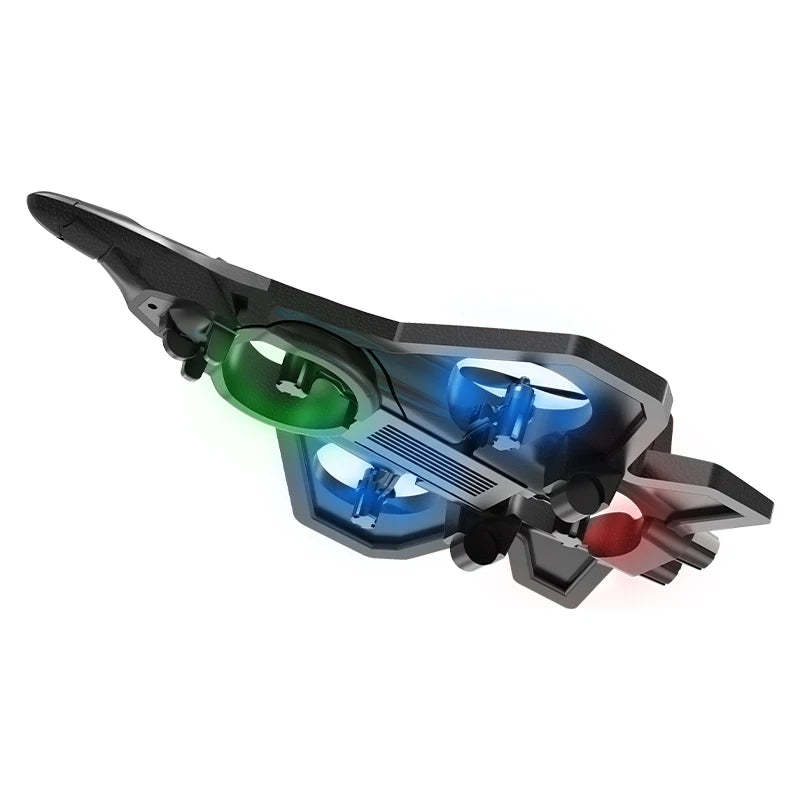 L101 RC Foam Airplane 2.4G RC Fighter Stunt Tumbling Helicopter with LED Colored Lights Airplane Model Toy