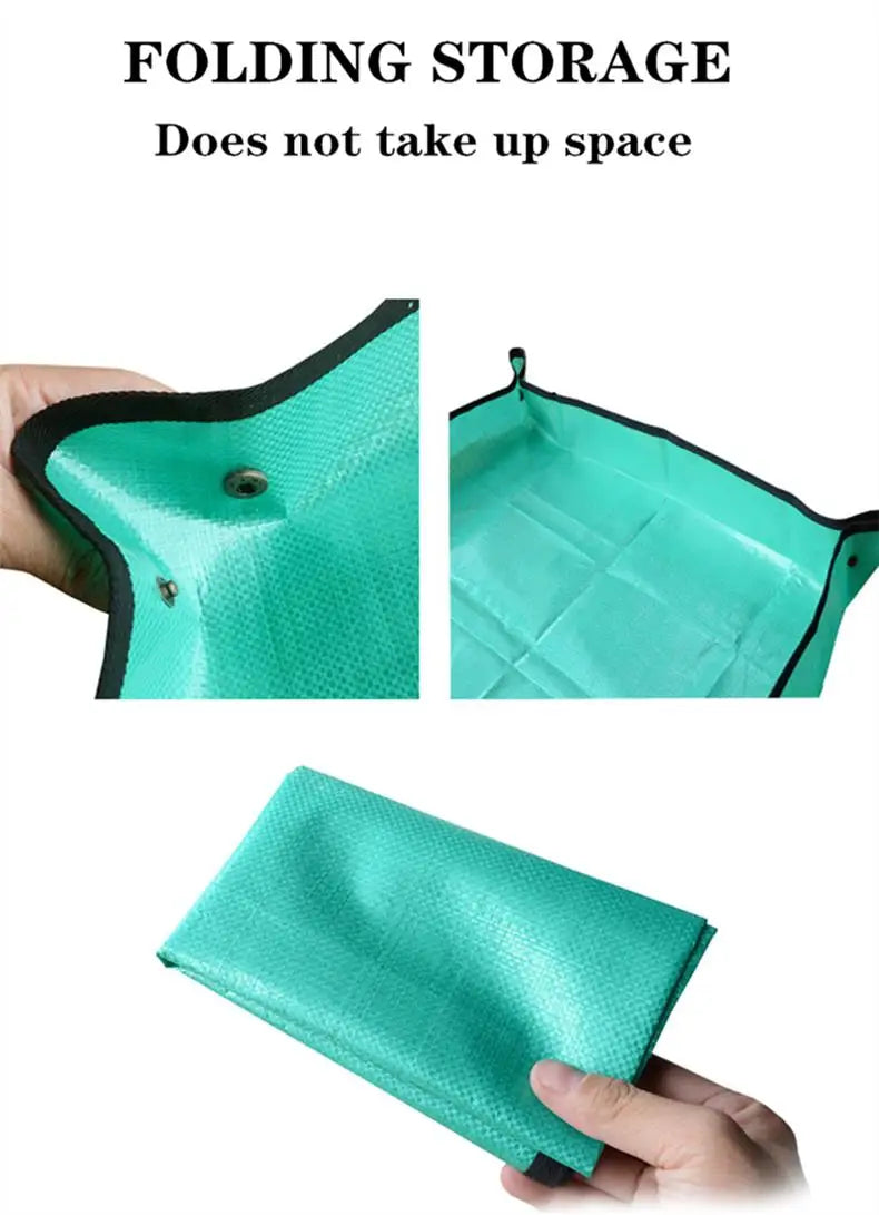 Flower Pots Transplanting Mats Gardening Planting Mat PE Plant Repotting Mat Foldable Waterproof Gardening Potting Pad