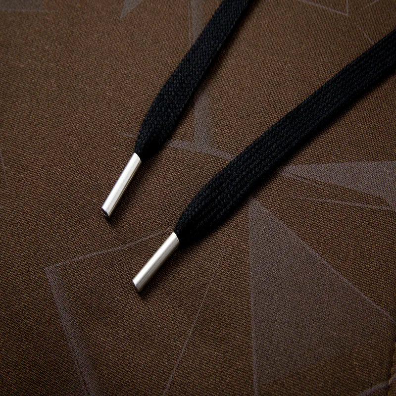 Autumn and Winter New Lamb Fleece Coat Men's Trendy  Print with Thick Fleece Hoodie Jacket Hoodie