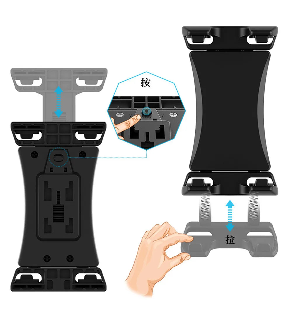 Bike Tablet Holder Bicycle Car Phone Tablet Mount for Indoor Gym Exercise for iPad Air Pro Mini Xiaomi Huawei 4.5 to 13‘’ Tabs