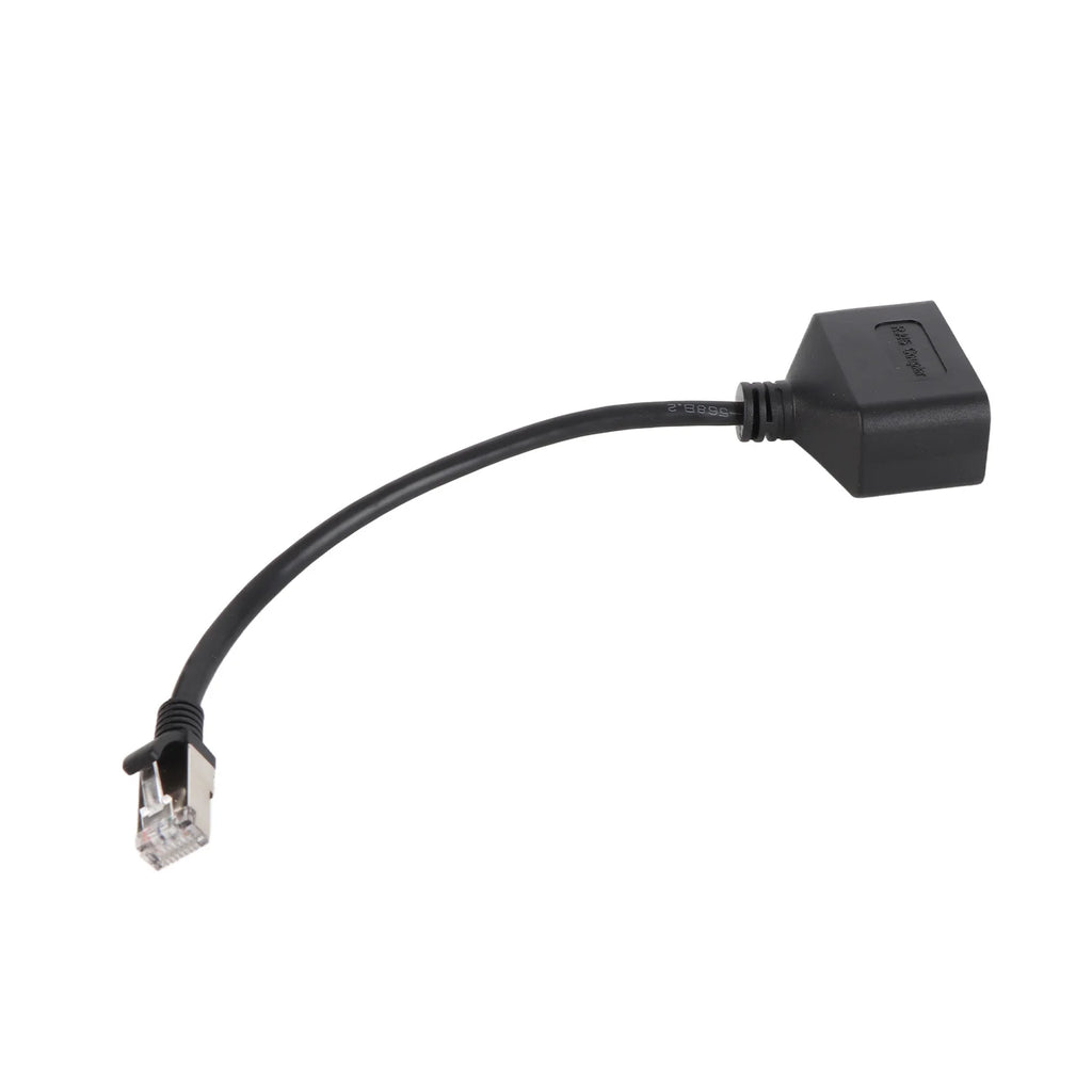 Universal RJ45 Ethernet Adapter Cable Extension 1 to 2 Port Excellent Connection Transmission Splitter Adapter for Home Office