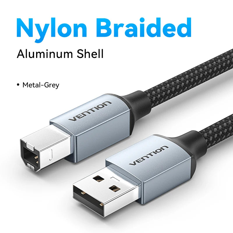 Vention USB Printer Cable USB Type B Male to A Male USB 2.0 Cable for Canon Epson HP ZJiang Label Printer USB 2.0 Printer Cable