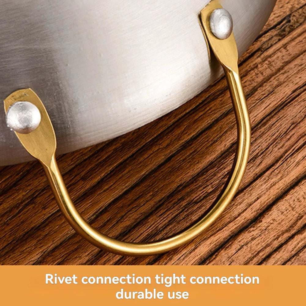 1pc  thick non stick pot, dry pot, commercial double ear bar tripod, honeycomb pot, coated dry pot, small hot pot