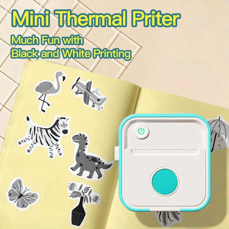 New D5 Label Printer Inkless Thermal Label Maker 12-57mm Paper Adjustable Sticker Pocket Mini Printer for photo