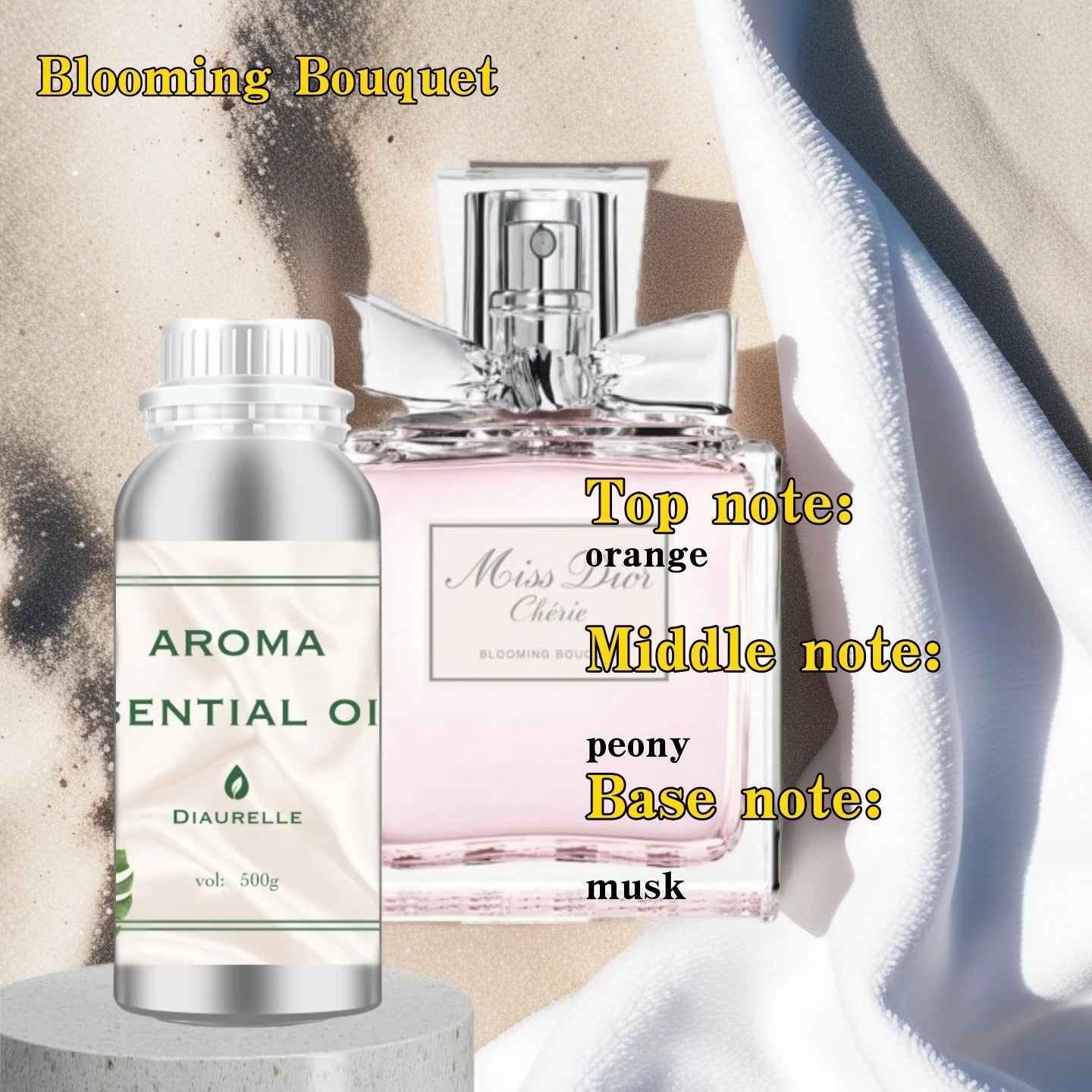 Aroma Diffuser Perfume Fragrance Oil Pure Scented Air Freshener Scent Diffusers Diaurelle 500ML Essential Oil Diffuser Natural