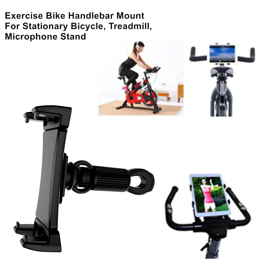 Bike Tablet Holder Bicycle Car Phone Tablet Mount for Indoor Gym Exercise for iPad Air Pro Mini Xiaomi Huawei 4.5 to 13‘’ Tabs