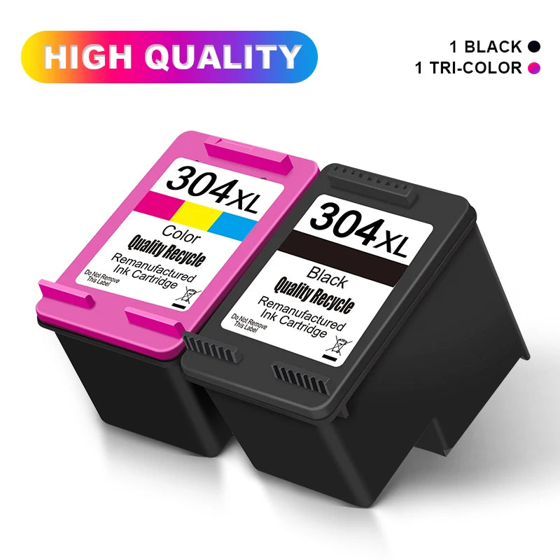 304XL hp High Yield Replacement for 304 XL Ink Cartridge Black Tri-color Work With Deskjet Envy AMP Printer
