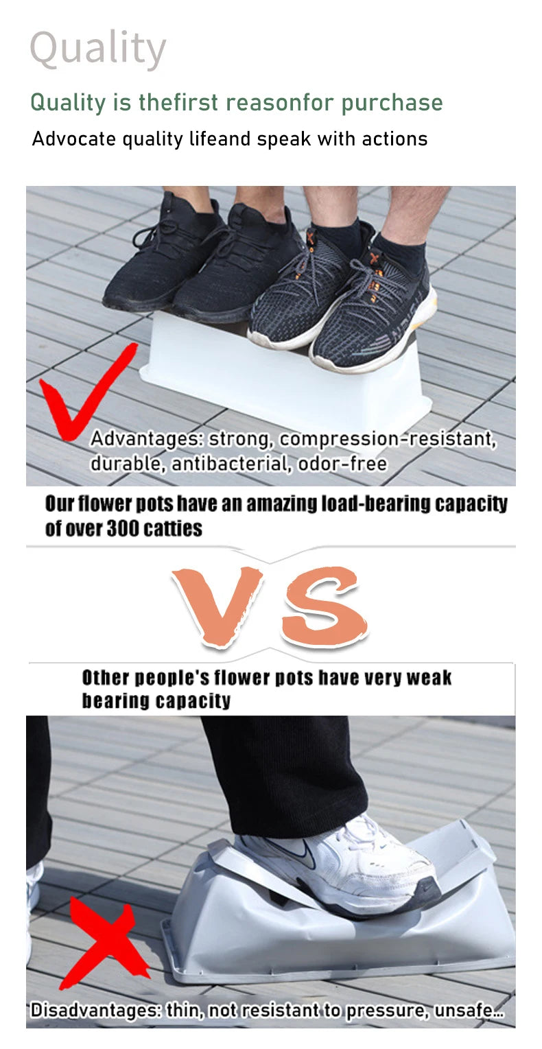 Second Generation Thickened Hollen Pot Self-priming Water Breathable Rectangular Vegetable Pots Home Garden Balcony Planting Box