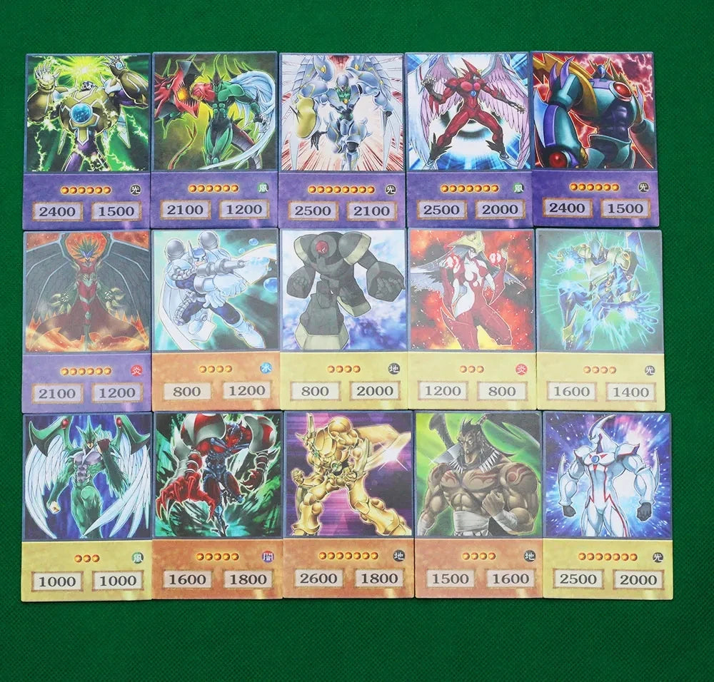 Yu-Gi-Oh Anime Cards Blue Eyes Dark Magician Exodia Obelisk Slifer Ra Yugioh DM 100pcs DIY Card Kids Christmas Gift