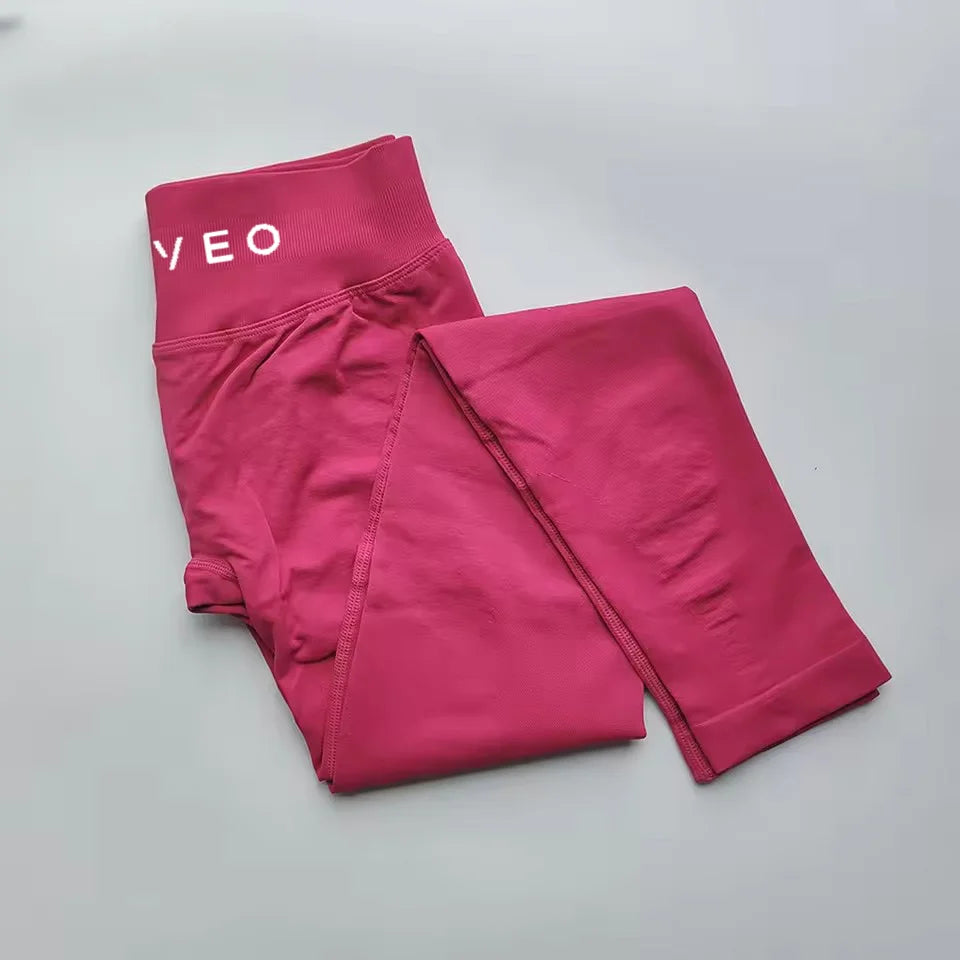 TEVEO New S Impact Leggings Women Seamless Sports Yoga Pants Low Ribbed Band Gym clothes Fitness Workout wear Scrunch Bum Tights